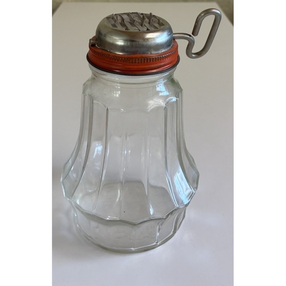 Nut Spice Chopper Grinder Glass Hand Crank Federal Practical Housewares 50s Vtg